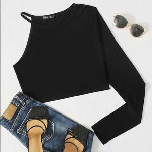 One sleeve crop top